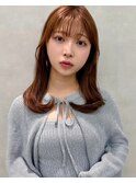 イメチェン/似合わせカット/フルバング/レッドブラウン/新宿