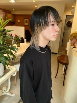 ホール(WHOLE) 【WHOLE】ウルフカット×セクションカラー