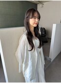 シースルーバング/韓国ヘア/レイヤーカット/前髪カット