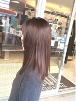 マリーインターナショナル 浦添店(MARIE INTERNATIONAL)&nbsp;レッドブラウンロング顔まわりレイヤー