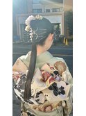 ヘアセット/ポニーテール/ポニーテールリング/ちさき