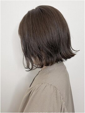 レポヘアー(Repos hair) 20代30代ナチュラルくびれボブ毛先パーマ艶感結べるボブ