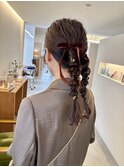 編み下ろしツイン