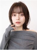 ショートボブ／暗髪／艶髪／ブラウン系