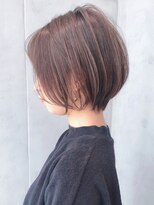 Say.ショートボブホワイトグレージュミニウルフ細めハイライト