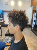 【IRIE HAIR福岡】アップバングショート×スパイキーショート