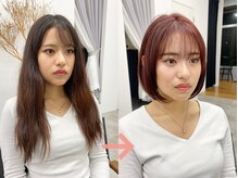 フリー(Free.)の雰囲気（パーソナルカラー、酸性ストレートで乾かすだけでオシャレ髪に♪）