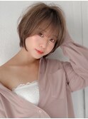 □ ショート/ハイライトカラー/白髪/白髪ぼかし/くびれヘア