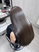 第2位【光沢艶髪になります】ケアカラー＋Caly式鏡面加工TR ￥12100
