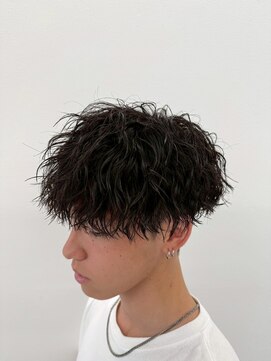 ビカムメンズヘアー 栄店(become men's hair) 縦落ちパーマ/波巻きパーマ
