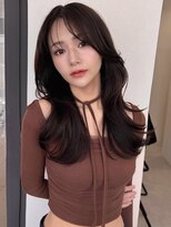 ソヨン 金山店(SOYON)&nbsp;アッシュカラー/ココアベージュ/小顔レイヤーカット/黒髪/31