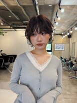 ヒュージ 表参道(huge)&nbsp;ショートボブ/ミニボブ/ニュアンスパーマ/顔周りカット/20代30代