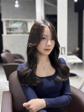 アウラ 近鉄八尾駅前店(Aura) チョコレートカラー × 韓国風 近鉄八尾