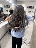 韓国オルチャンレイヤーカット透明感カラー顔まわり前髪カット