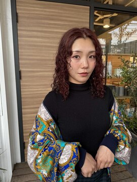 リールヘアー 大野城店(rire hair) ブリーチなし/レッドカラー