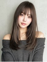フレイムス ヘア アンド リラックス 高崎駅西口店(Frames hair&relax)&nbsp;20代30代40代ナチュラルくびれロングハッシュカット