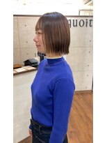 クオート(quoit)&nbsp;縮毛矯正ボブ×タッセルボブ×アッシュベージュ　20代　３０代