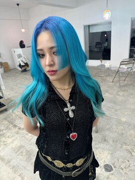 スーパーシーン(SUPER SCENE) ピンクベージュ/アンブレラカラー/クールショート/前髪/宜野湾