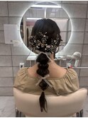 結婚式前撮りヘア♪