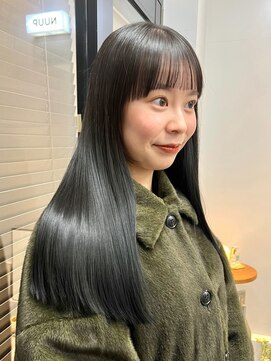 ヌープヘアーアイス(NUUP.hair ici) 秋カラー!うるツヤ!暗めオリーブ