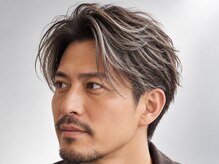 アットティー 金沢文庫(at tee...)の雰囲気（男性の白髪も自然にぼかし、清潔感と大人の余裕を感じる髪色へ◎）