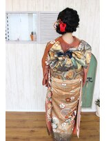 ヘアーガーデン バレッタ(hair garden barretta)&nbsp;創作結び　成人式着付け