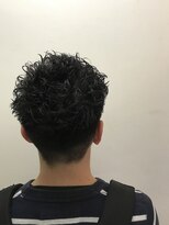 パティオンツー(PATIONN2)&nbsp;ワイルドツーブロックセミウェット無造作ミックスパーマスタイル