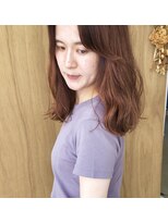 ツイギー 伊賀上ビル店(TWiGGY)&nbsp;切りっぱなしのラフなニュアンスミディアム。