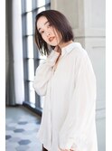 【Totia福島】切りっぱなしボブ×ココアブラウン