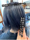 #シルバーグレージュ#透明感カラー