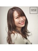 大人可愛いミディ♪【ヘアカラー専門店ココカラー東村山店】