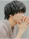 ウルフマッシュ×無造作スパイラル