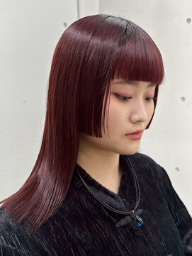 シーン(seen) ★ワインレッドモードヘア大人ガーリー★