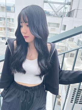 キャパ セントラル 天神 大名店(CAPA central) 顔周りレイヤー　縮毛矯正韓国ヘアアレンジ