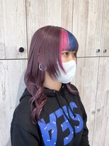 プログレス ひばりヶ丘店(PROGRESS)&nbsp;デザインカラー　前髪ツートーン