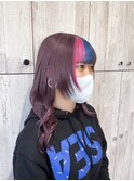 デザインカラー 前髪ツートーン