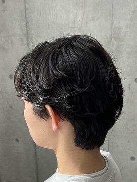 フイ 代々木(Hui) メンズ/アップバング/ツーブロックマッシュ/束間ショート/波巻き