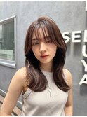 髪質改善＊くびレイヤーロング前髪パーマ＊美髪【Zina  博多】