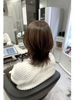 モードケイズブラン(MODE K's Blanc)&nbsp;シルキーベージュダブルカラーインナーカラー韓国ヘア韓国ヘア