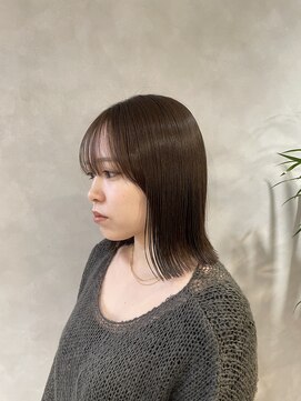 フォト イケブクロ(foto IKEBUKURO) ミディアム/ボブ/前髪カット/ ブリーチなし×グレージュ[池袋]