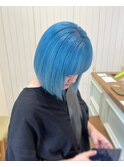 【morio坪井】ケアブリーチ ×クリアブルー