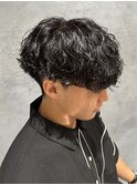 波巻きパーマ
