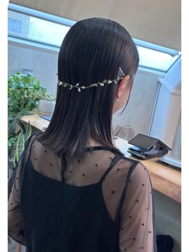 ロンド 表参道店(Lond) お呼ばれヘア ツルッとストレートでおしゃれに