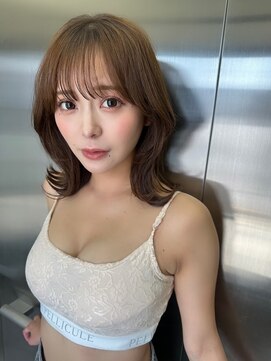 ロンド マーレ 天神大名店(Lond mare) 大人可愛いガーリーチョコレートアッシュ韓国ハイレイヤーカット