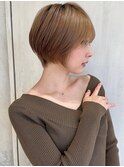 似合わせ ショート ボブ 30代 40代 小顔 新宿 ひし形 前上がり