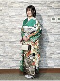 ママ振袖コーディネート