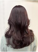 ダークパープル×レイヤーカット◎佐藤