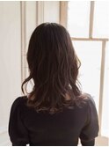 王道ミディアムスタイル外ハネボブ美髪