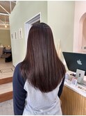 顔まわりレイヤー×ピンクブラウン