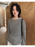 ミディアム×顔まわりレイヤー